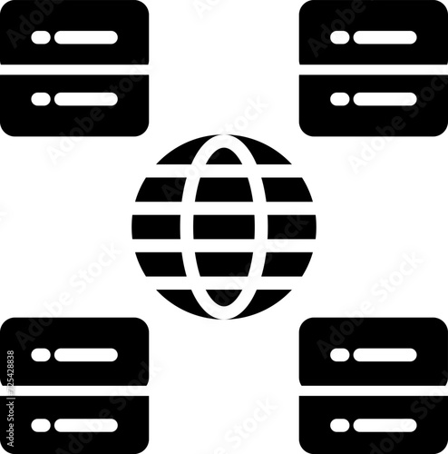 Content Delivery Network Vector Icon