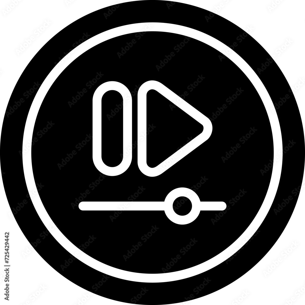Video Fast Forward Button Vector Icon Video Fast Forward Button Vector Icon