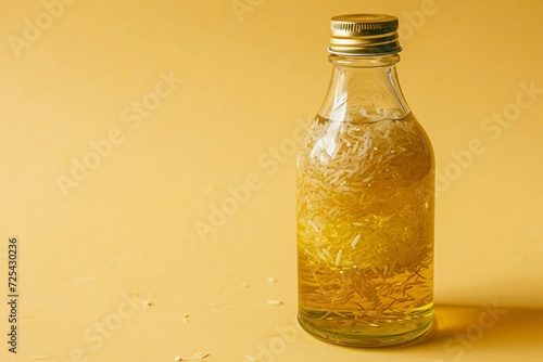 a bottle of rice oil
