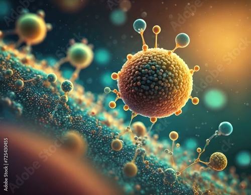 Cells in microscope