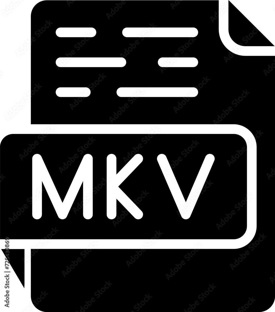 MKV Vector Icon MKV Vector Icon
