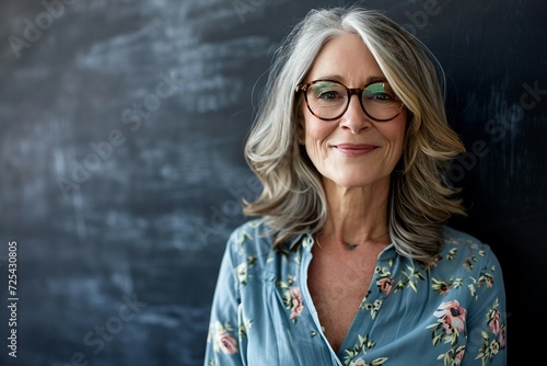 a woman smiling at camera