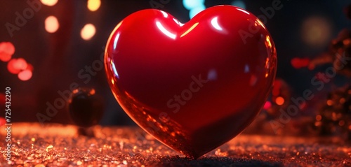 youtube thumbnail of an red art heart pierce by spikes, 8k render