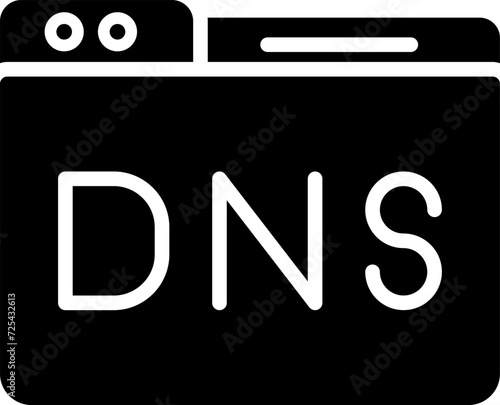 Domain DNS Management Vector Icon