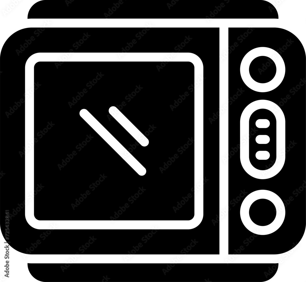 Microwave Vector Icon Microwave Vector Icon
