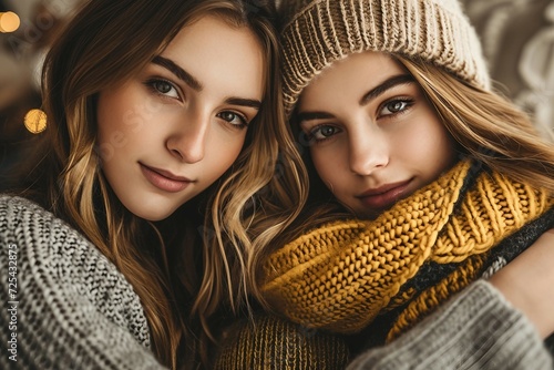 two women taking a selfie