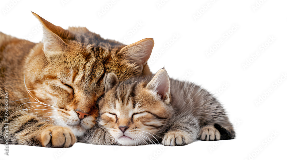 A Couple of Cats Sleeping Next to Each Other