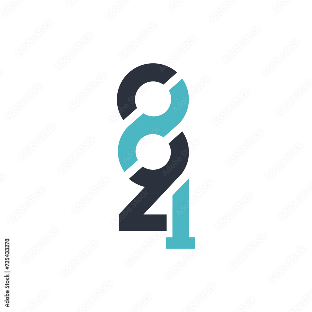 Monograms of the numbers 8 and 4. Monograms of the numbers 8 and 4.