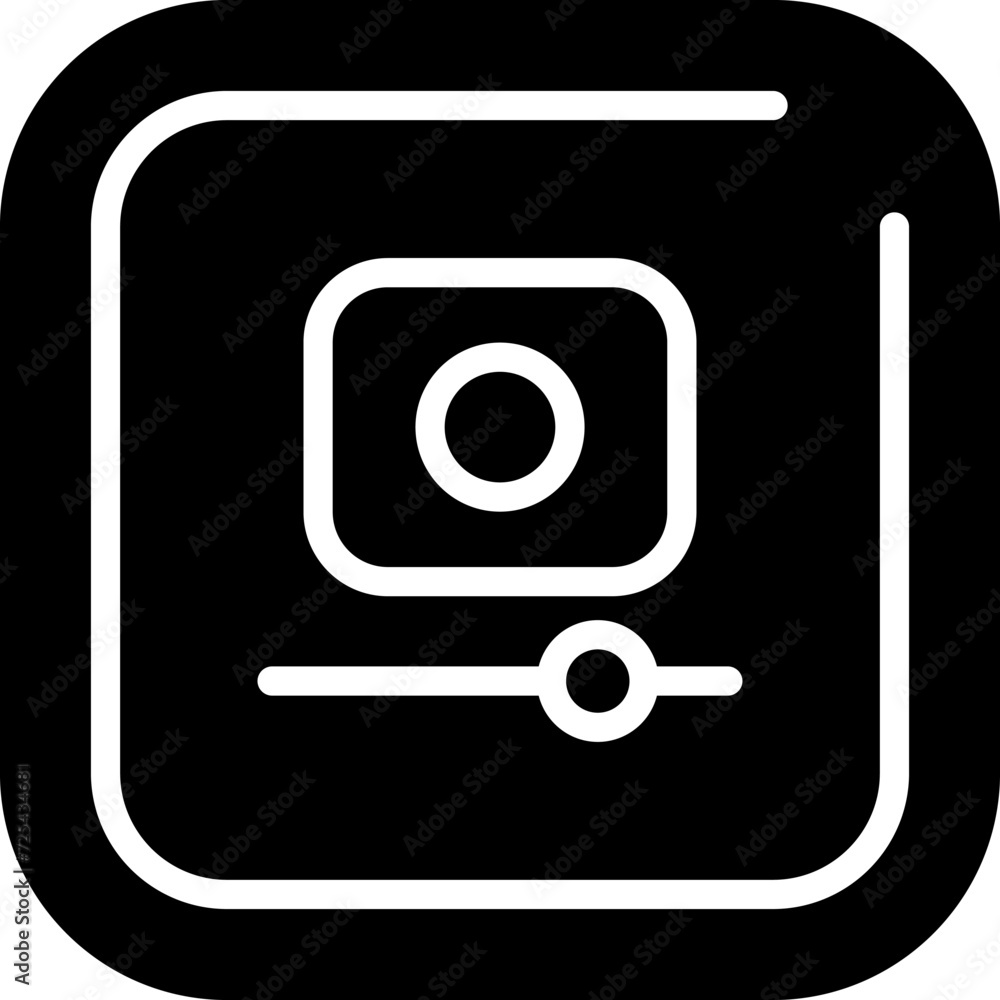 Video Record Square Vector Icon Video Record Square Vector Icon