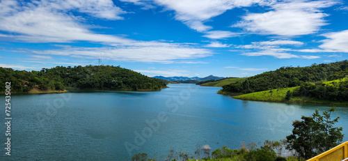 view of river with clear waters on the tamoios highway Brasil ​