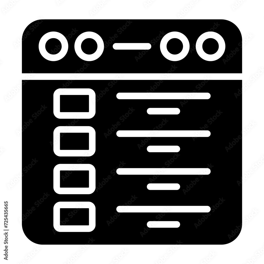 Browser Vector Icon Browser Vector Icon