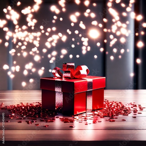 a gift box in red shades for any holiday © olenakucher