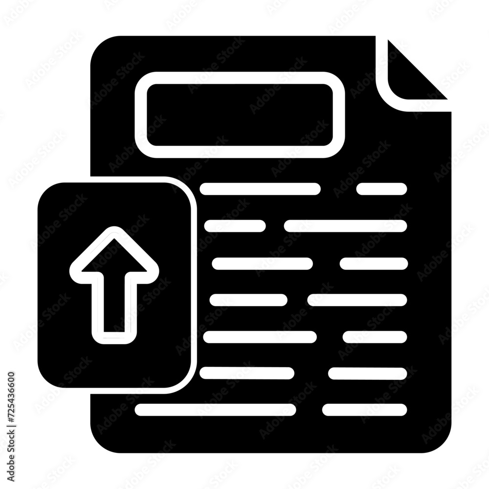 Upload File Vector Icon