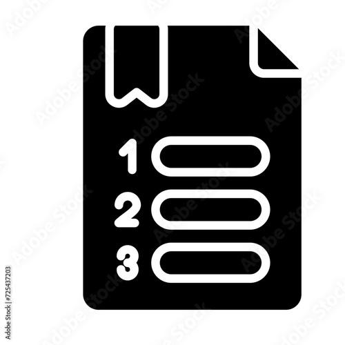 Numbered Vector Icon