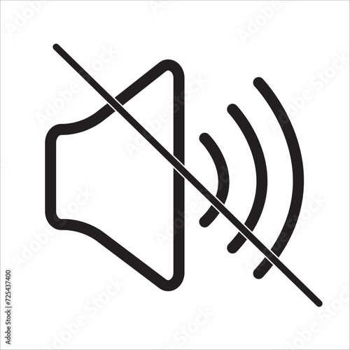 Speaker vector icon. Mail Icon Symbols vector. symbol for web site Computer and mobile vector. Isolated in white background in eps 10.