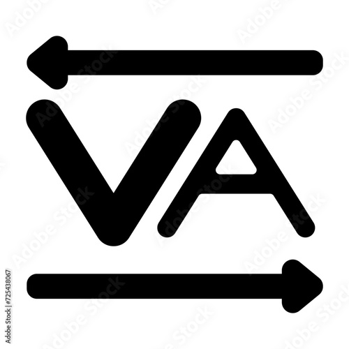 Kerning Vector Icon