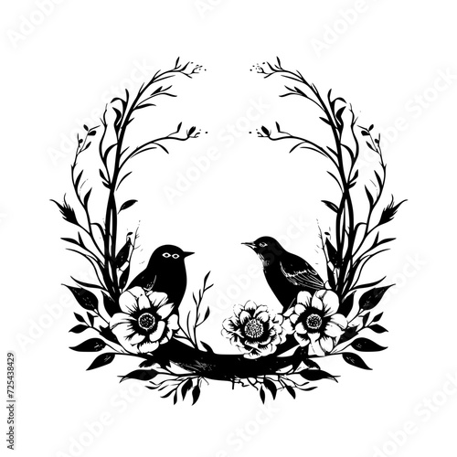 wreath SVG, wreath png, wreath frame, frame svg, frame illustration, wreath illustration, frame, vector, vintage, floral, design, decoration, pattern, ornament, border, illustration, flower, ornate