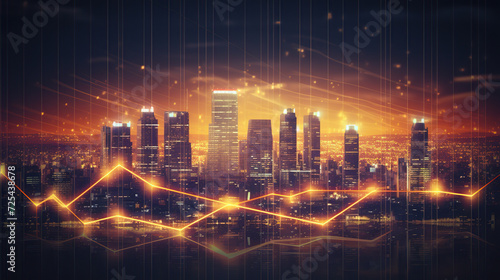 A Vibrant Cityscape Illuminated by Glowing Lines and Dots, Symbolizing Connectivity and Growth in the Digital Age.