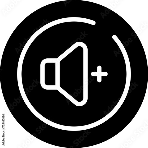 Volume Up Circle Vector Icon