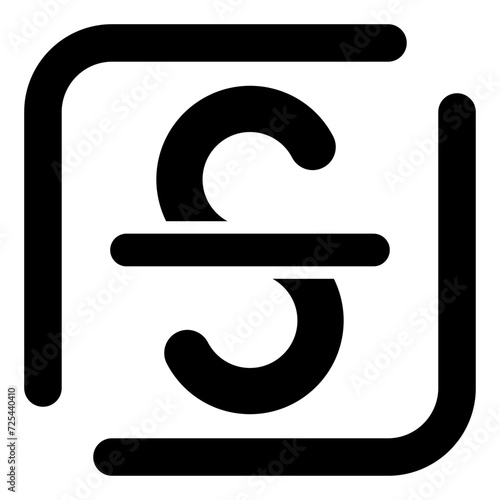 Strikethrough Vector Icon