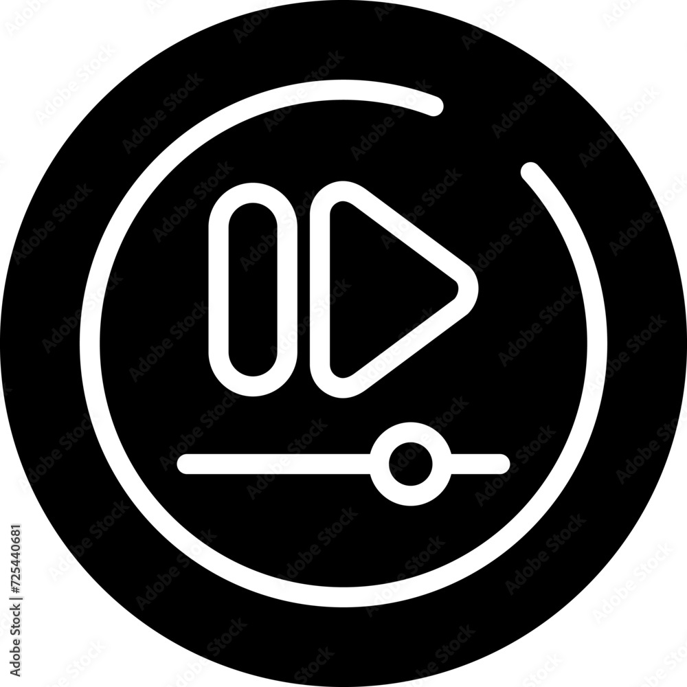 Video Fast Forward Vector Circle Video Fast Forward Vector Circle