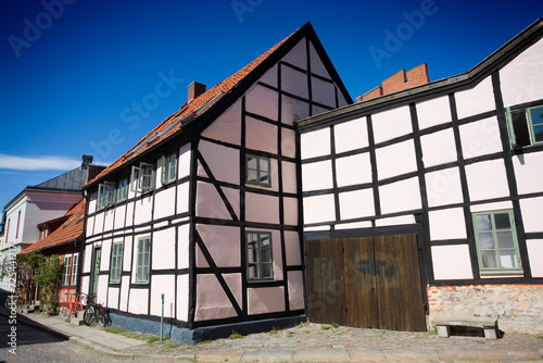 Old half-timbered building ...