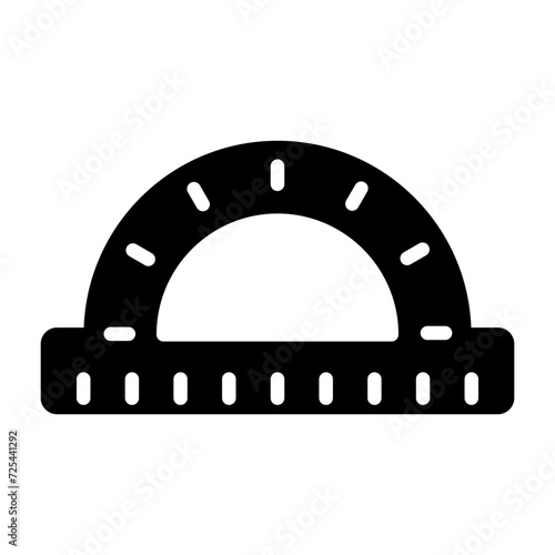 Protractor Vector Icon
