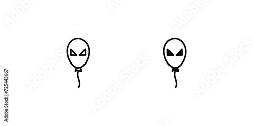 Balloons  icon with white background vector stock illustration