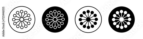 Variety flat line icon set. Variety Thin line illustration vector