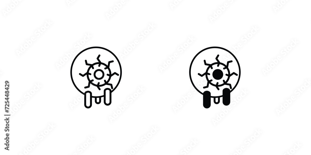 Eyeball icon with white background vector stock illustration