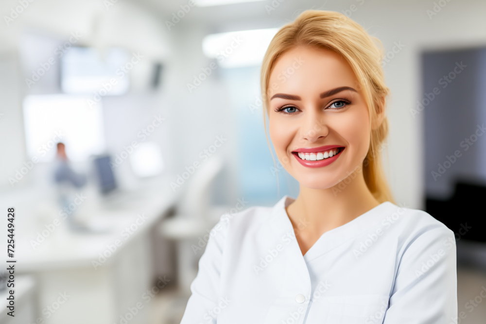 Portrait of a beautiful young female dentist Portrait of a beautiful young female dentist
