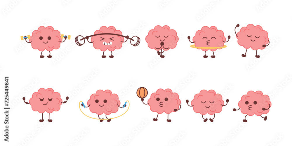 Fototapeta premium Brain Exercise Illustration