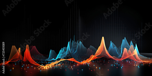 Dynamic Wave Symphony, Abstract Vector Background