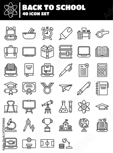 Back To School Icon Set
