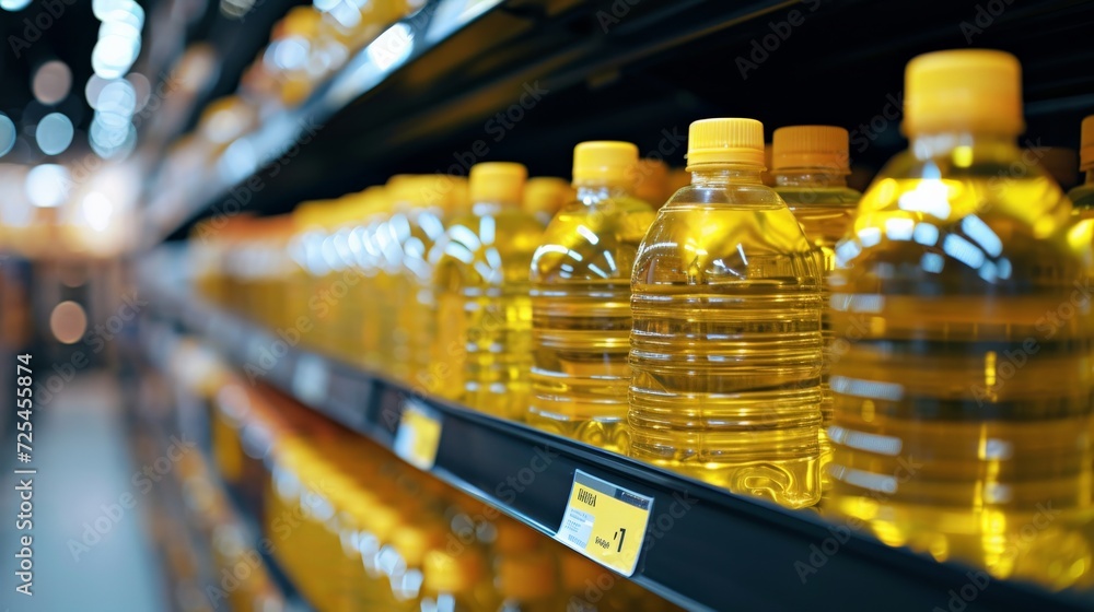 vegetable oil in plastic bottle , palm oil in store vegetable oil in plastic bottle , palm oil in store