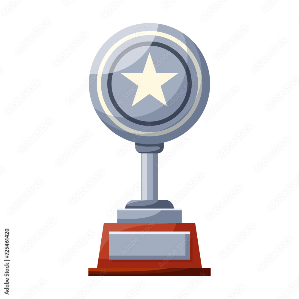 Winners cup, silver award for second place. Champions trophy, silver goblet. 2st prize reward icon. Shiny champions cup for championships. Symbol of victory in a sporting event, competition. Winners cup, silver award for second place. Champions trophy, silver goblet. 2st prize reward icon. Shiny champions cup for championships. Symbol of victory in a sporting event, competition.