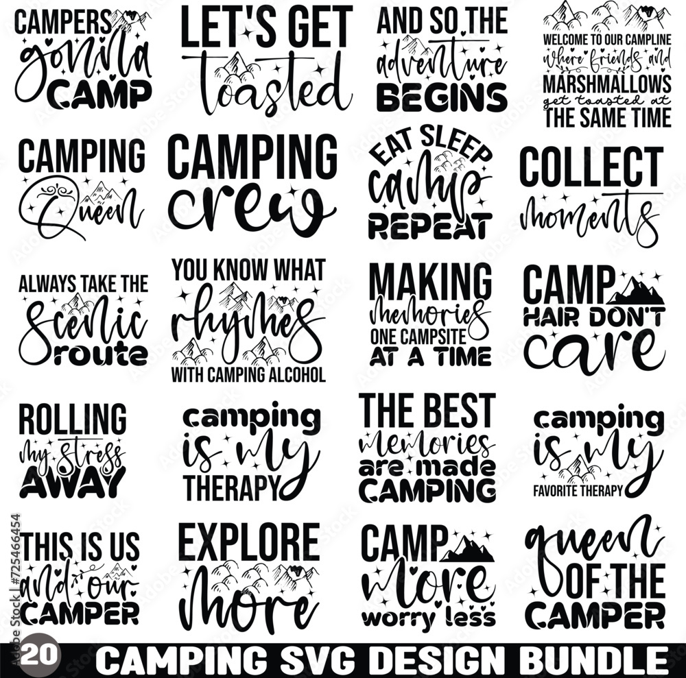 Camping Svg Bundle, Camp Life Svg, Camp SVG, Camper Svg, Campfire Svg, Camping cut files, Camp Sayings, Camp Png,
