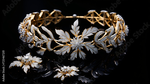 Full diamond set necklace bracelet