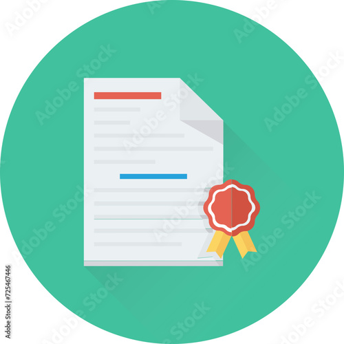 Certificate Vector Icon
