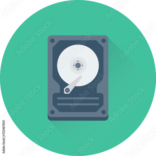 Hard Disk Vector Icon