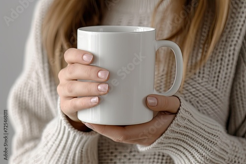 woman holding a cup of coffee