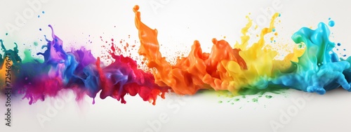 It is intended to be used as a graphic source in the form of rainbow-colored paint spreading out.