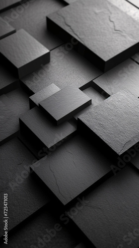 Black geometric abstract background