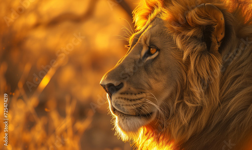 Lion Animal Wildlife Nature Safari Concept