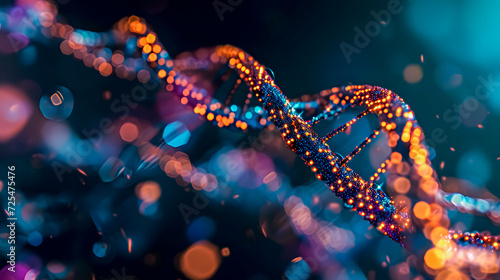 DNA, Abstract Background for Science, Medicine & Biology Presentations