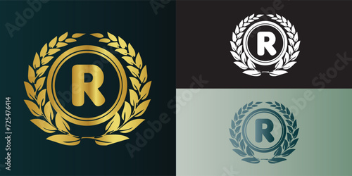 Luxury letter logo with gradient