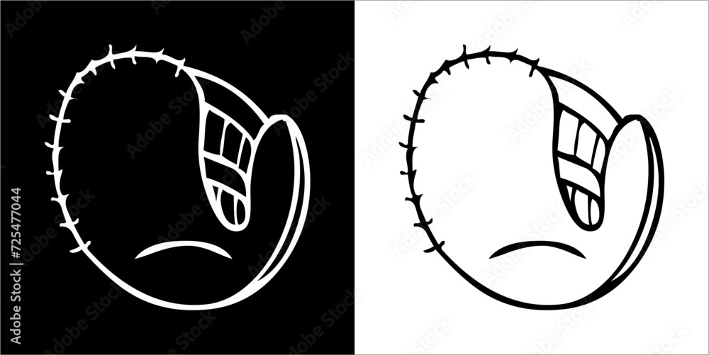 Illustration vector graphics of baseball icon Illustration vector graphics of baseball icon