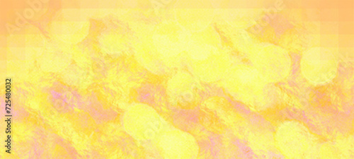 Yellow widescreen bokeh background. Simple design backdrop for banners, posters, and various design works