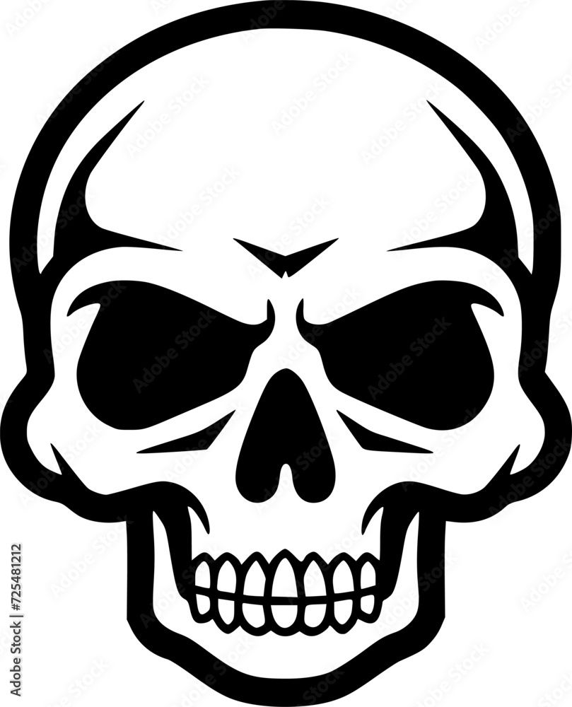 Skull - Minimalist and Flat Logo - Vector illustration Skull - Minimalist and Flat Logo - Vector illustration