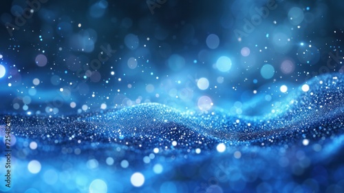 Abstract bright glitter blue background. elegant illustration 